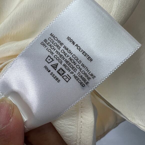 Express Buttonup Ruffle Blouse Size Large - Picture 5 of 7